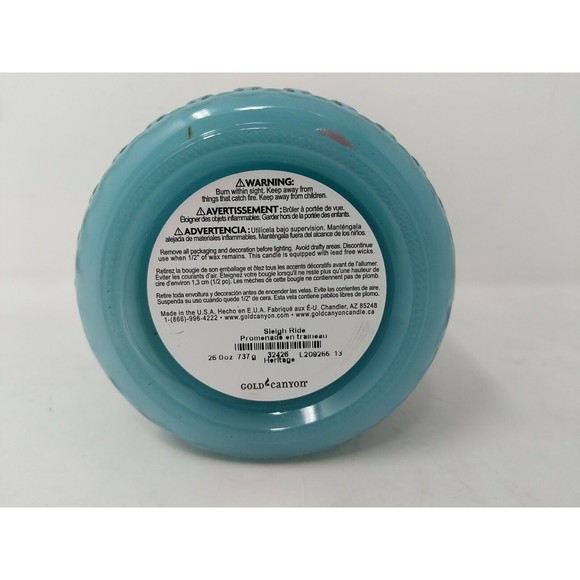 Gold Canyon Candle Sleigh Ride Full Large Size 26 oz Retired Scent Christmas VTG - Picture 7 of 8